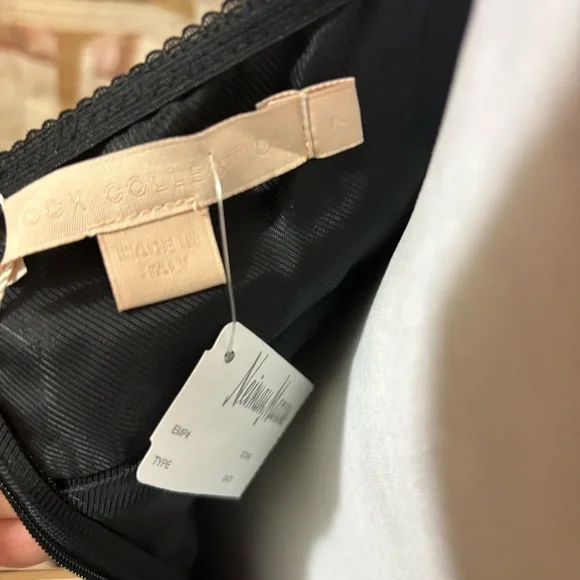 NEW BROCK Quirinale Woven Dress Black Ruffle Midi Dress - Picture 12 of 16